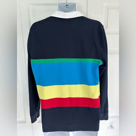 Tommy Hilfiger Rugby Polo Colorblock Shirt Top Size Large - Picture 5 of 10